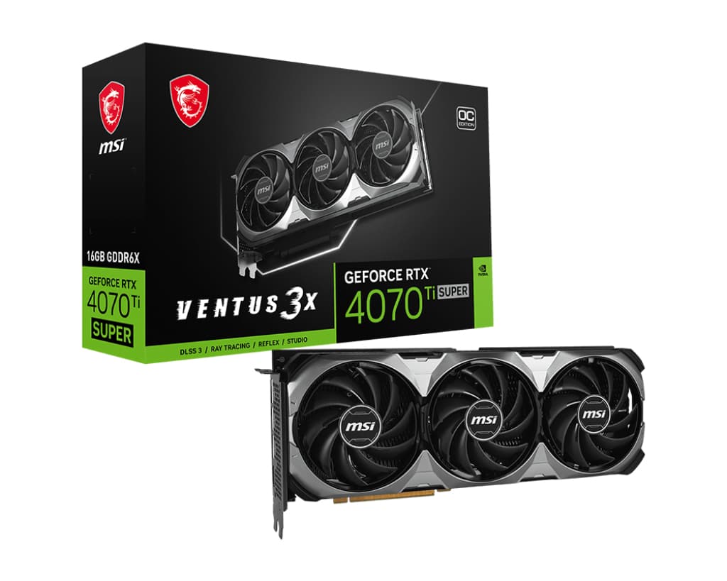 MSI Ventus 3X GeForce RTX 4070 Ti Super 16G OC product image