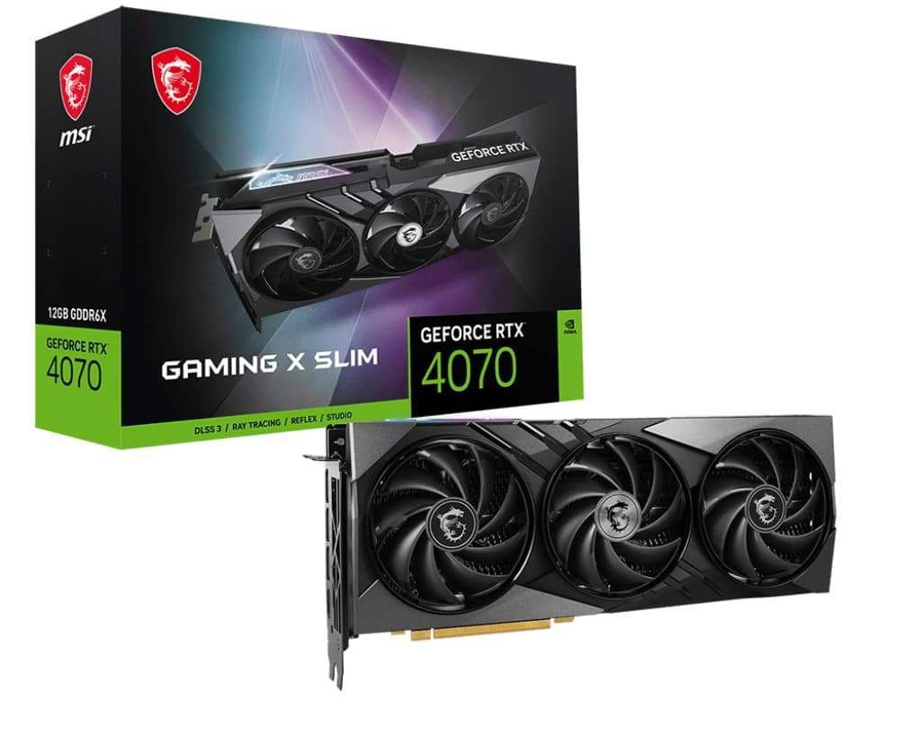 MSI GeForce RTX 4070 Gaming X Slim 12G product image
